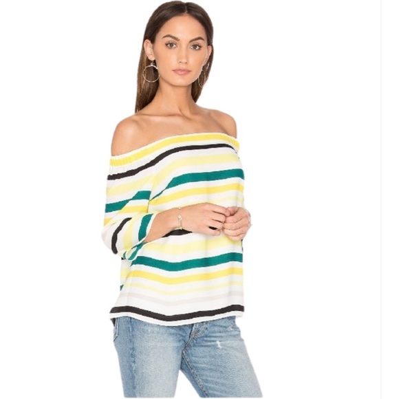 1 State Cold Shoulder Striped Top - Picture 3 of 5